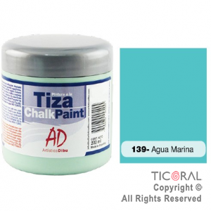 PINTURA TIZA AD 139 AGUA MARINA 200ML X 3 UNIDADES